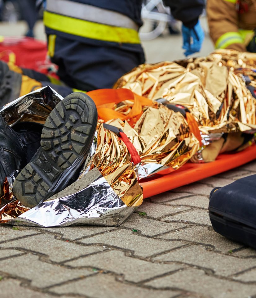 motorcycle crash aftermath