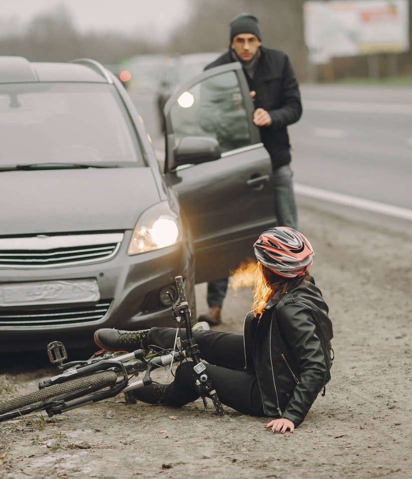 pedestrian accident scene