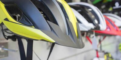 A Picture Of Helmets- One Of Several Bike Safety Tips