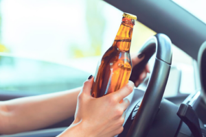 A person driving under the influence of alcohol.