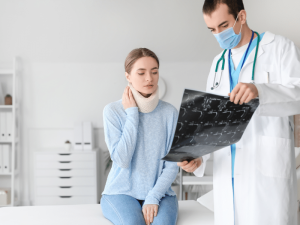 discussing neck injuries after a car accident