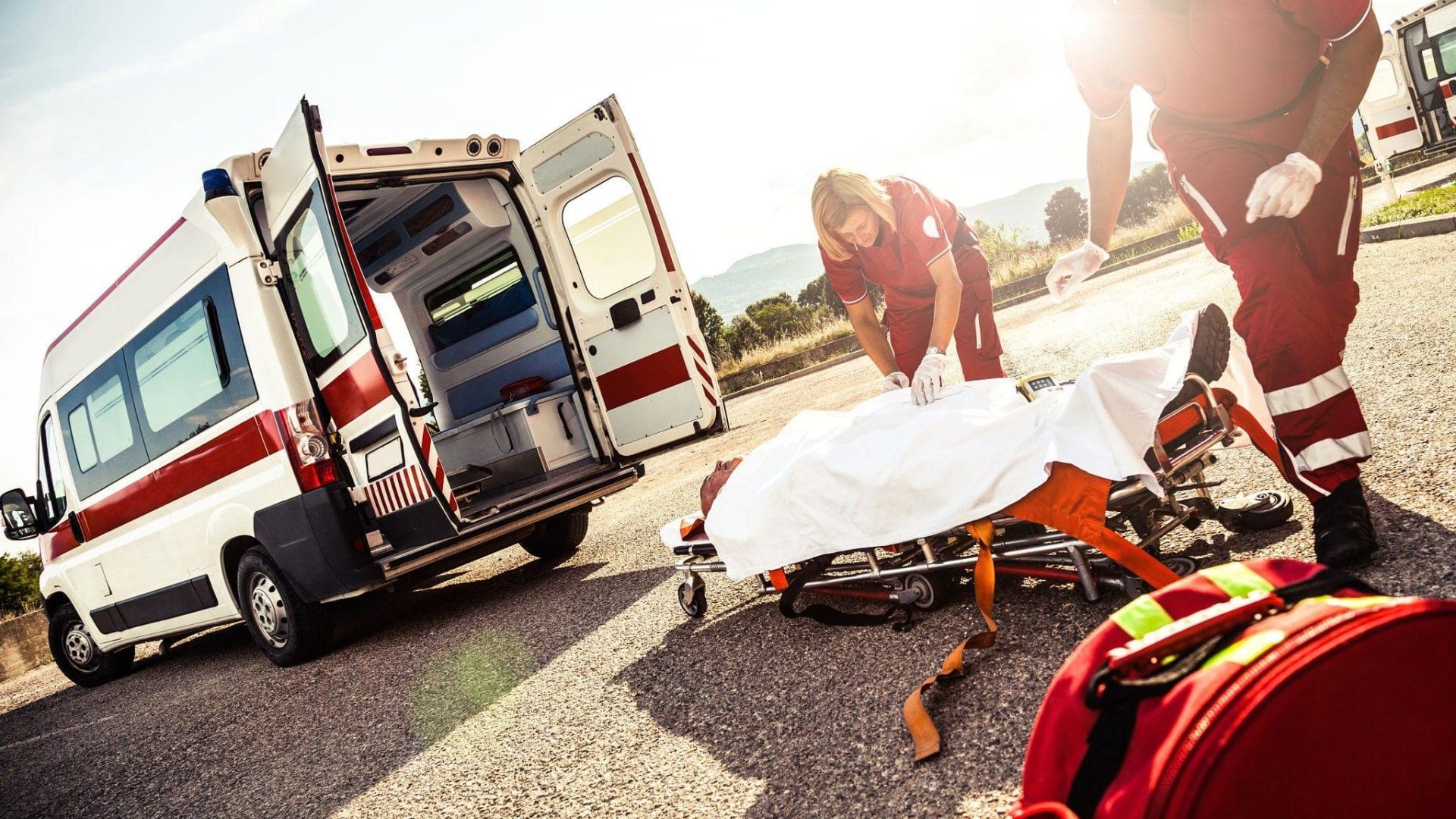 motorcycle accident injuries were diagnosed by rescuers