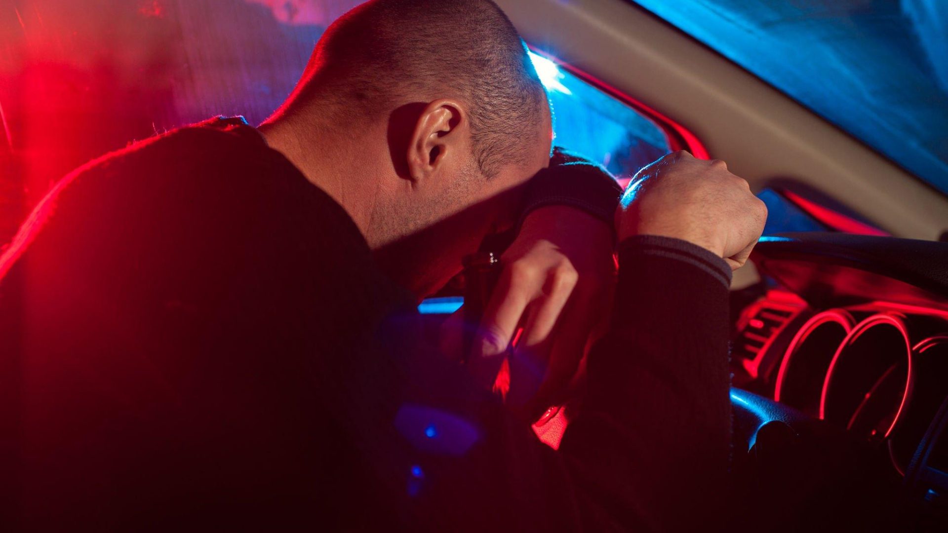a man Driving Under the Influence (DUI)